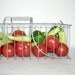 large wire utility basket - urban industrial galvanized metal - shabby chic cottage decor - mid century fruit or vegetable bowl