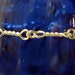 Handmade Soldered Sterling and Bronze Twisted Long Link Bracelet 8 Inches in Length