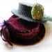 Paisley Velvet Hat / Edwardian Style
