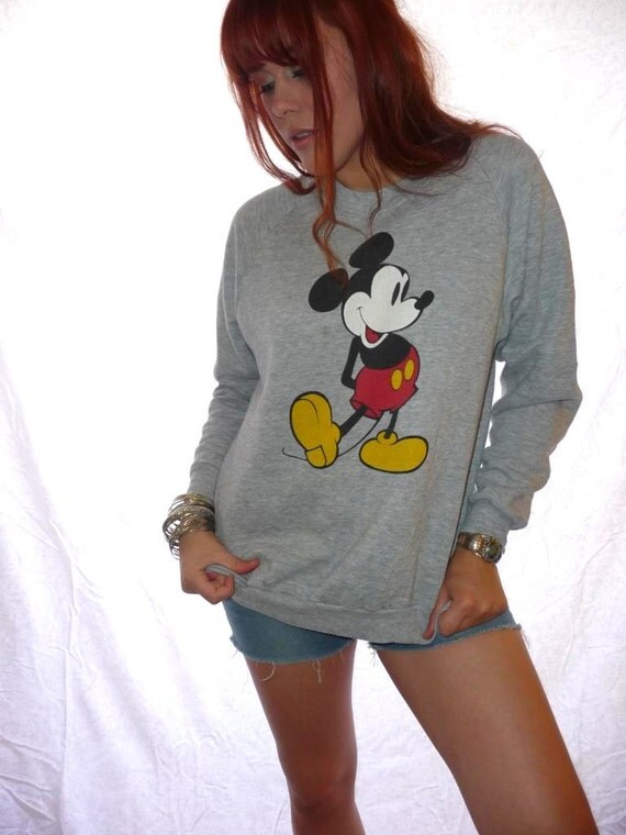 grey mickey mouse hoodie