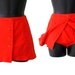 70s Orange Ultra Mini Skirt with Attached Bloomer S