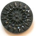 LG glass button, Vintage Czech with Victorian reproduction imitation fabric design.