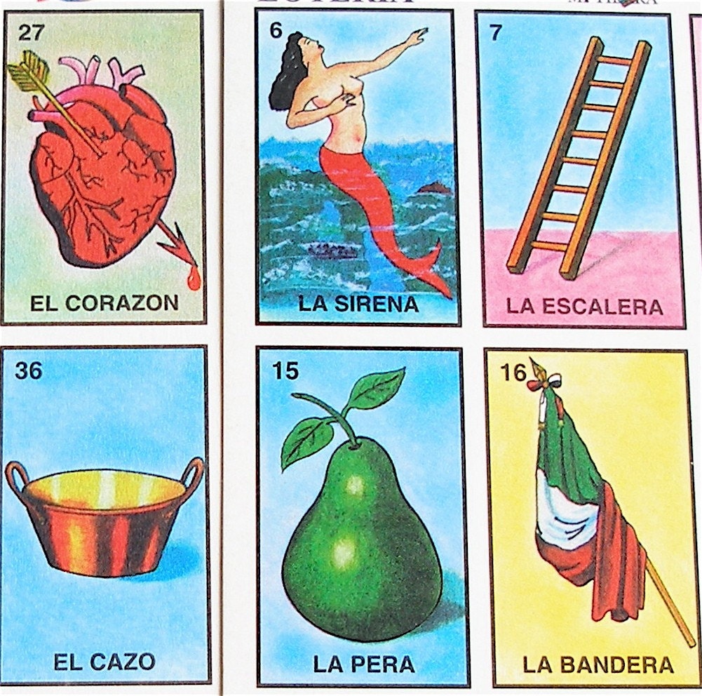 Different loteria cards for sale