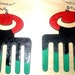 DUAFE Afro Pick Earrings