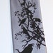 mens silver necktie, black crows