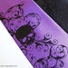 necktie mens purple microfiber distressed skull tie, custom colors available