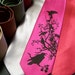 Necktie Eat Crow Raven Fuschia Microfiber Men's Gift
