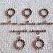 Tibetan Silver Frame Toggles - Set of 5
