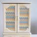 Refurbished Vintage Jewelry Box - Medium Bright Chevron