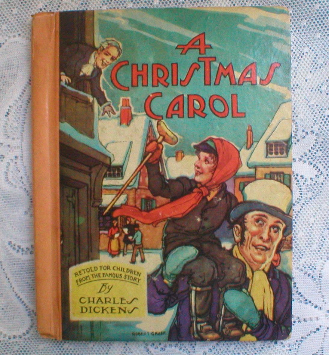 A Christmas Carol Book Charles Dickens Hardback Vintage 1940