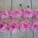 Shabby Chic PINK MINI Rose Trim on Net-1 1/2 inch- 1 yard