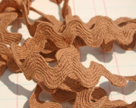 Brown Rick Rack Jumbo Cotton Sewing Ric Rac by LittleRedCottage