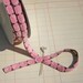 Chenille Pink Trim - May Arts Embellishments - 3 7/8 Yards - LAST OF SPOOL