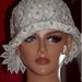 Wedding Hat 1920s Hat Flapper Hat Cloche Bridal Church