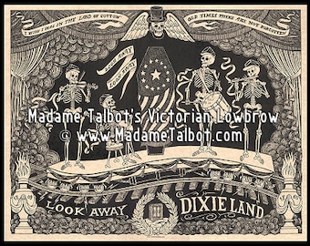 Abraham Lincoln Ghost Train Poster Madame Talbot's Victorian Lowbrow