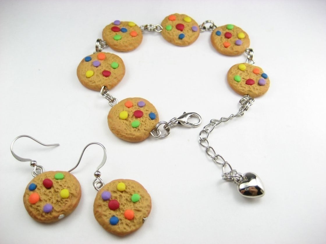 Rainbow Cookie Bracelet food jewelry food bracelet cookies