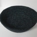 Large Blue Dots on Black Bowl