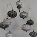 Hanging mobile music black white cardstock