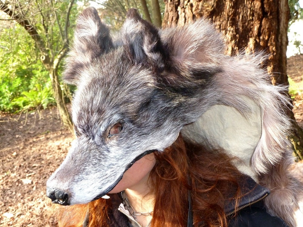 arctic wolf with headdress animal jsm