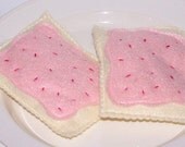 Yummy Strawberry Toaster Pastry Eco Felt Play Food