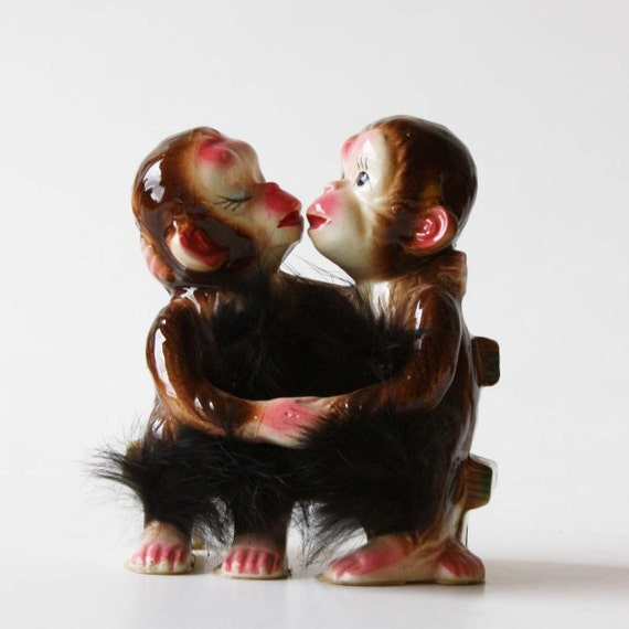 kissing monkeys stuffed animal