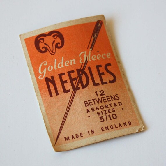 Vintage Golden Fleece Sewing Needles Packet