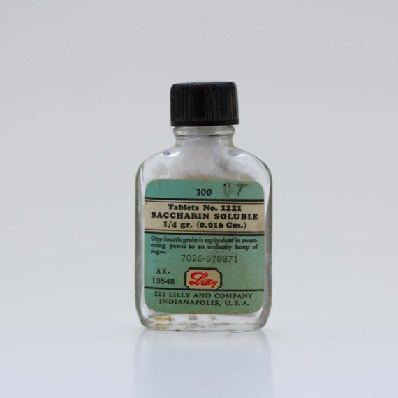 Tiny Bottle of Eli Lilly and Co. Saccharin by undoneeclectic