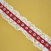 72 Inches of Vintage Lace Trim with Flowers 1.5 Inches Wide