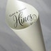 Custom Monogrammed Petal Cones Print Yourself PDF FILE