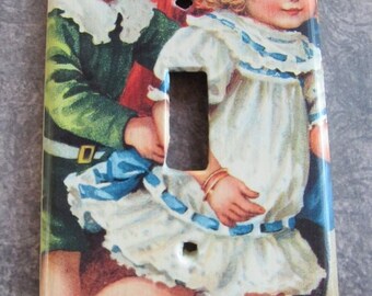 victorian BOY AND GIRL light switch plate