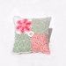 Chenille Pillow - Sage Peony - Yellow Vintage Chenille Handmade Charm Pillow