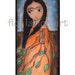Frida Kahlo Roots - Reproduction from Painting by FLOR LARIOS (6 x 8 Inches Print) )