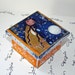 Night Fairy- Original Mixed Media Handmade Jewelry Box Folk Art by FLOR LARIOS