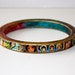 40% off today Only Sale - Angles- Madonnas - Fridas - Fairies - Original Wooden Bangle - Extra Large - XL- Folk Art by FLOR LARIOS