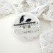 The meeting, handmade porcelain Button