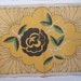 FOUND IN SPAIN - 1930s embroidery pattern - large frameable image in gold and green