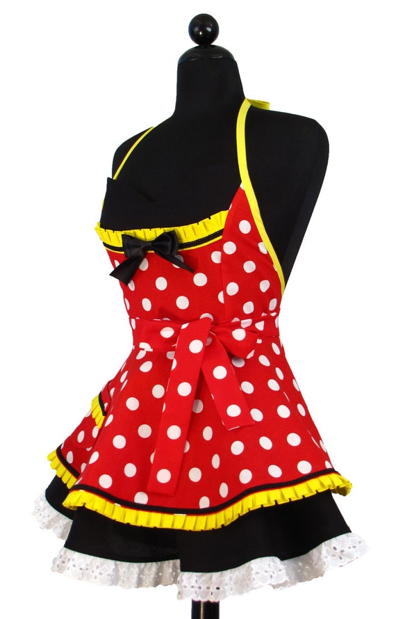 Pin Up MINNIE MOUSE Double Skirt Apron Limited Edition