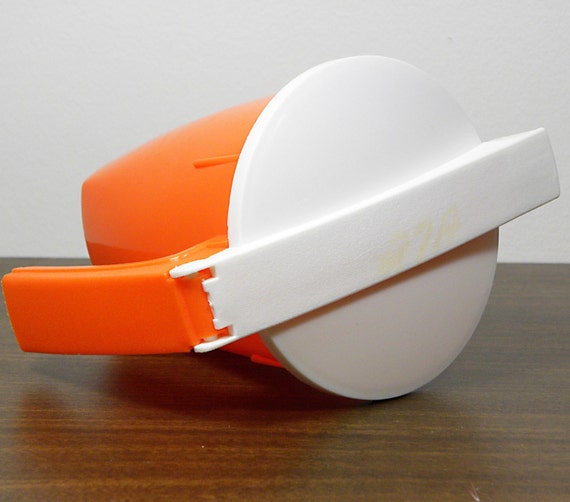 super orange plastic hospital water pitcher . . . bright but