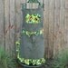 Full Apron, Upcycled Denim, Olive Green, Apron, Girls Scout