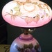 On Sale Vintage Lamp: Victorian LAMP huge Vintage Gone With The Wind Parlor Lamp Pink ROSES Shabby Cottage