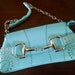 1980's-1990's Turquois Handbag Says Gucci