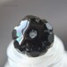 last ones .. BLACK PUMPKINS .. 8 Fire Polished Czech Black Glass Beads (825-8)