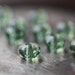 WINTERGREEN .. Fire Polished Czech Rondelle Glass Beads (1909)