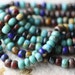 INDIAN CORN MIX .. Picasso Czech Glass Seed Bead Mix (1959)