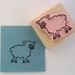 Baby Lamb Hand Carved Rubber Stamp
