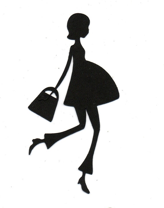 Download Items similar to Expectant MOM Pregnant Silhouette die cut for scrap booking or card making on Etsy