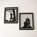 Vintage Silhouette Couple on Foil - Romantic - casual wedding