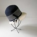 Reserved for Chiara - Vintage Straw Hat - Cream and Navy Cloche - 1960s - Famous Designer