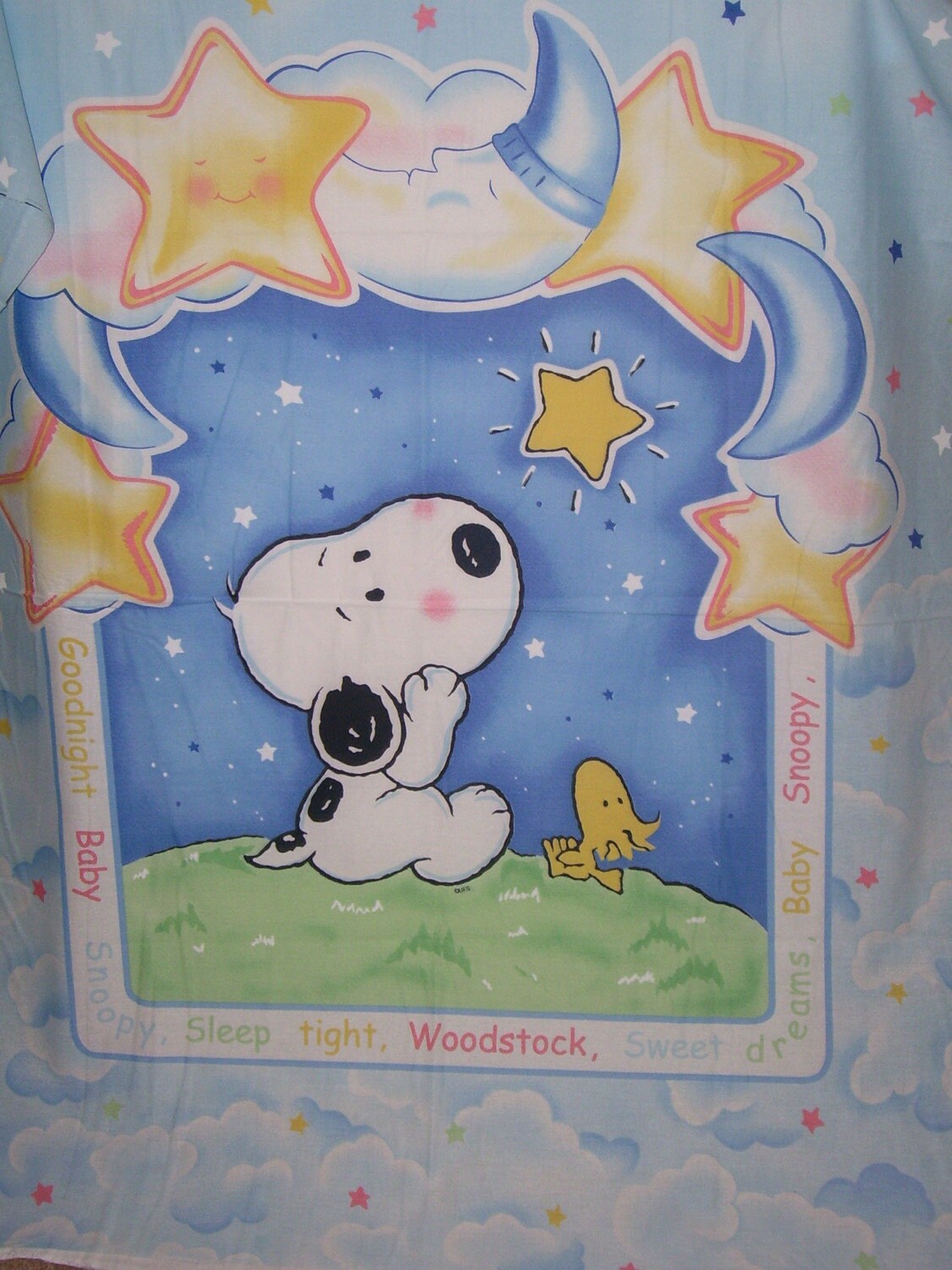 Destash Starlight Snoopy Quilt Panel
