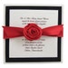 Boxed Wedding Invitation - Couture Invitation - Wedding Invite - Embossed Monogram - Red - Black - White - Set of 100
